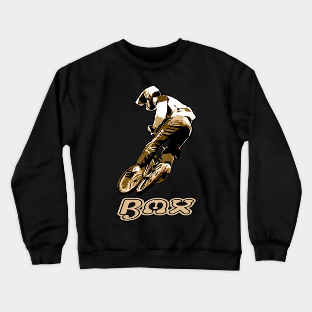 bmx racing Crewneck Sweatshirt by rickylabellevie